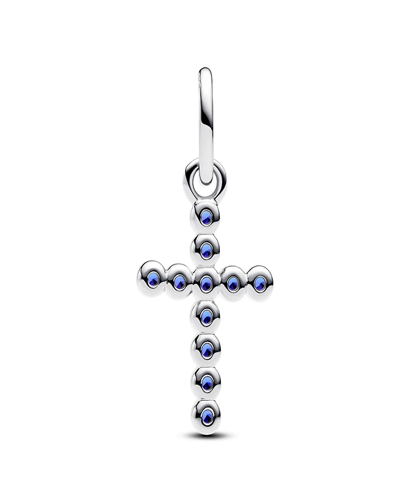 Pandora Stellar Blue Crystal Cross Dangle Charms