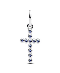 Pandora Stellar Blue Crystal Cross Dangle Charms