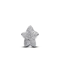 Pandora Sterling Silver Textured Star Mini Charms