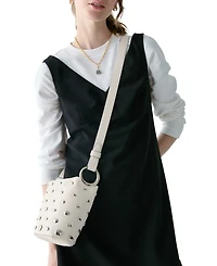 kate spade new york Halo Studded Mini Bucket Bag