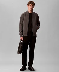 Calvin Klein Men's Logo-Print Matte Bomber Jacket