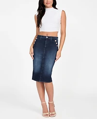 Guess Women's Slim Fit High Rise Pencil Skirt