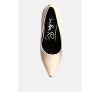 Kamira Patent Faux Leather Block Heel Pumps