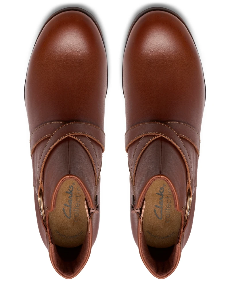 Clarks Collection Women's Emily2 Henley Wedge Booties