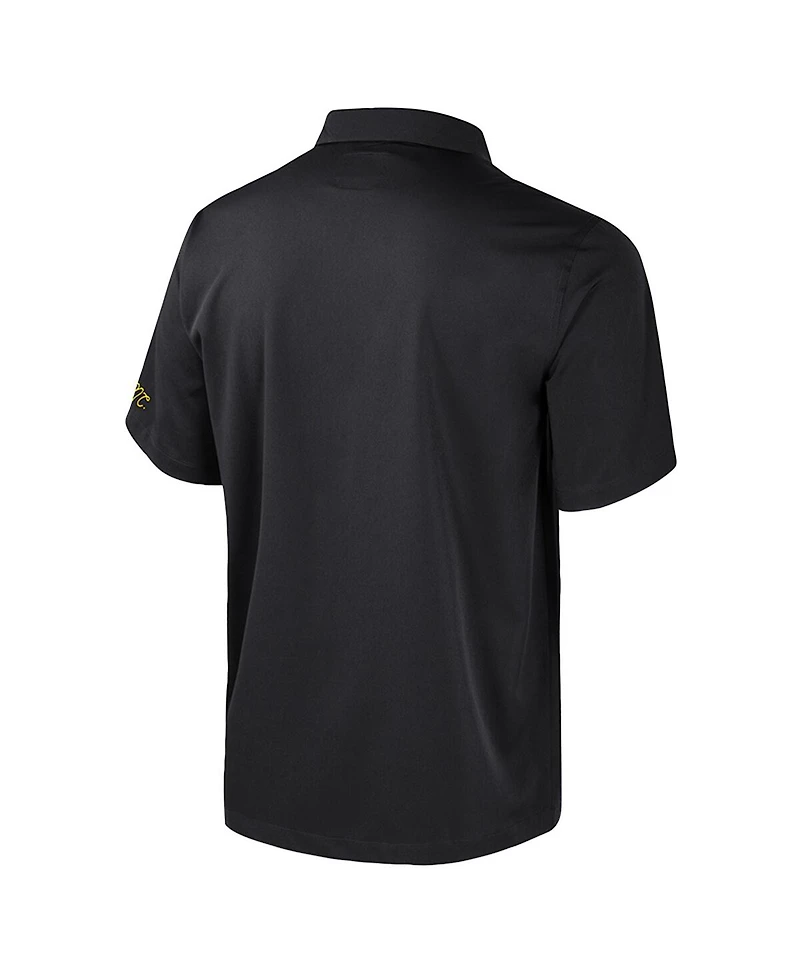 Colosseum Men's Black Appalachian State Mountaineers Strike Bowling Button-Up Shirt
