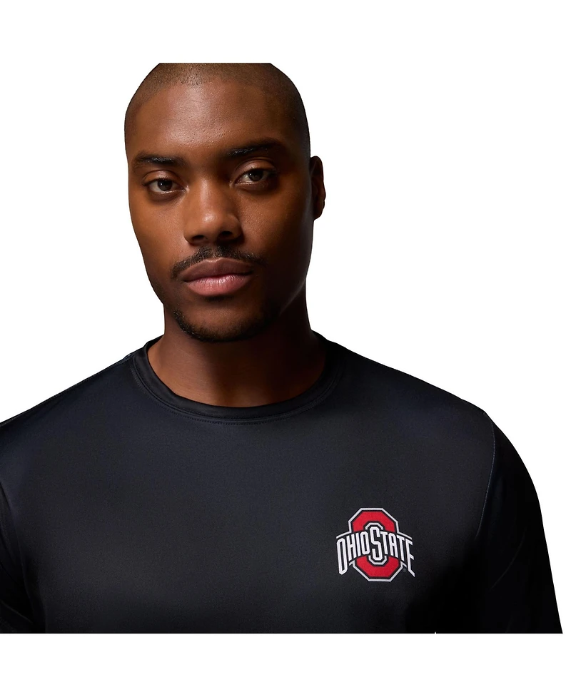 Columbia Men's Black Ohio State Buckeyes Phg Terminal Shot 3-Hit Long Sleeve T-Shirt