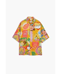 Desigual Men's Short-sleeve shirt with fruits