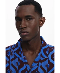 Desigual Men's Long-sleeve shirt with suns