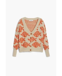 Desigual Women's Pink button sweater