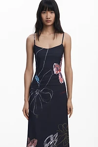 Desigual Women's 2-in-1 brushstroke dress