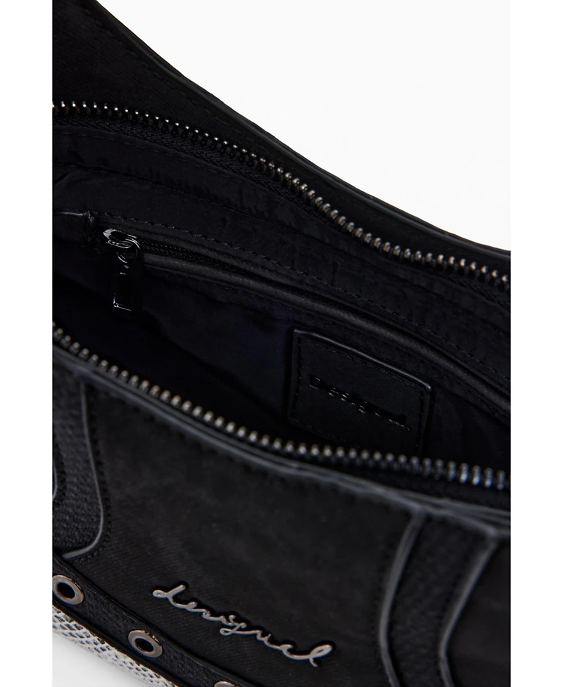 Desigual Women's Small studded snake bag
