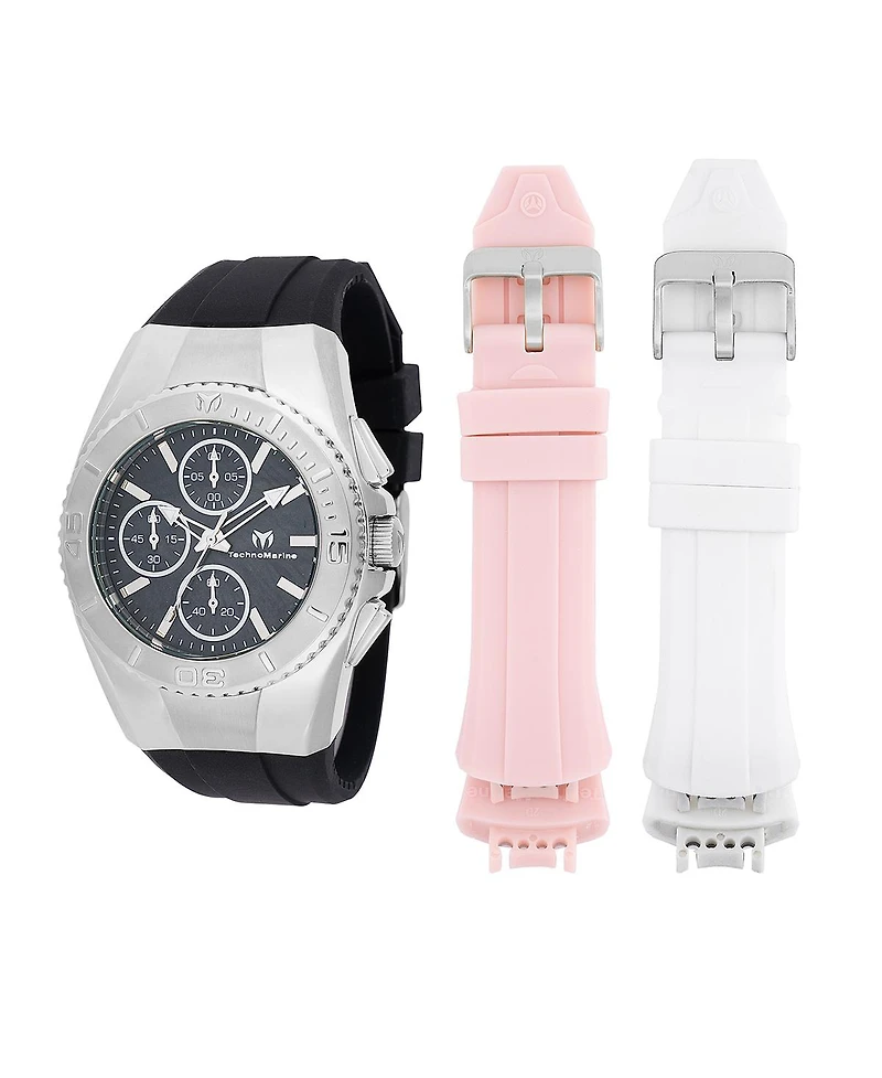 Techomarine Women's Tm-124033 Cruise Original Quartz Chronograph Black Dial Watch