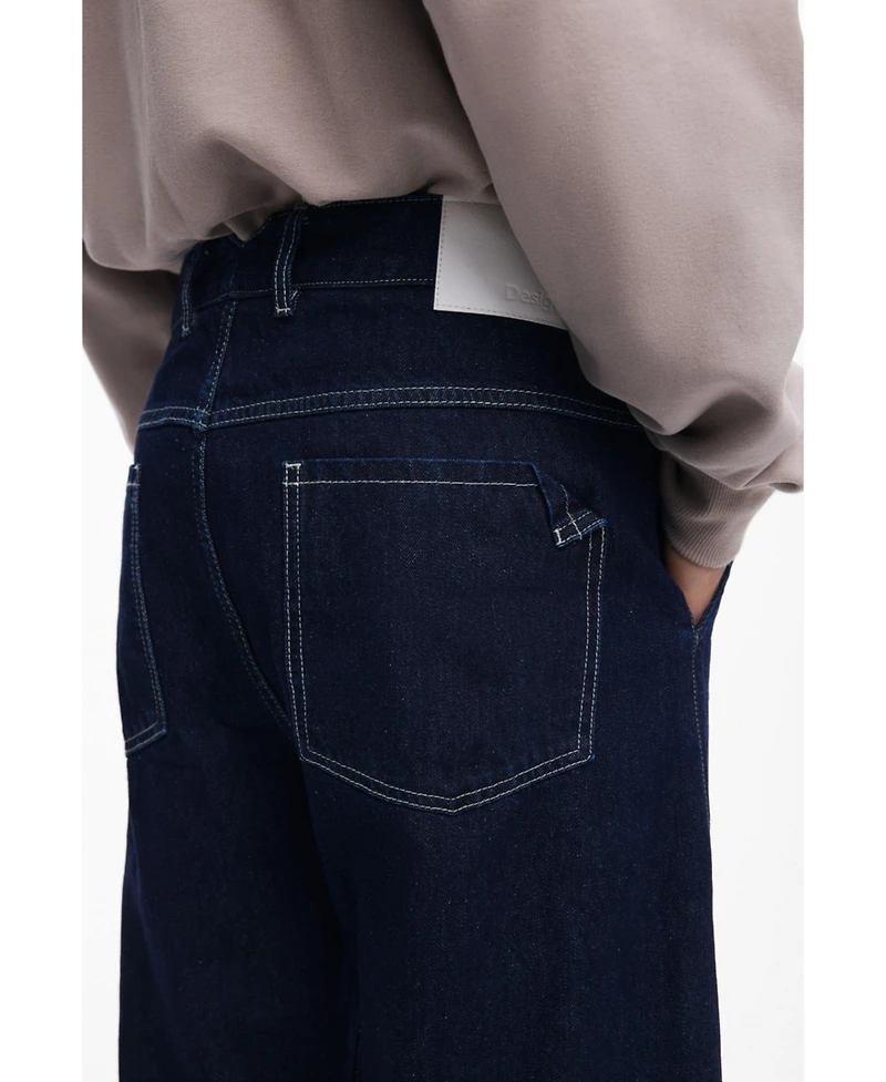 Desigual Men's Zigzag stitch jeans