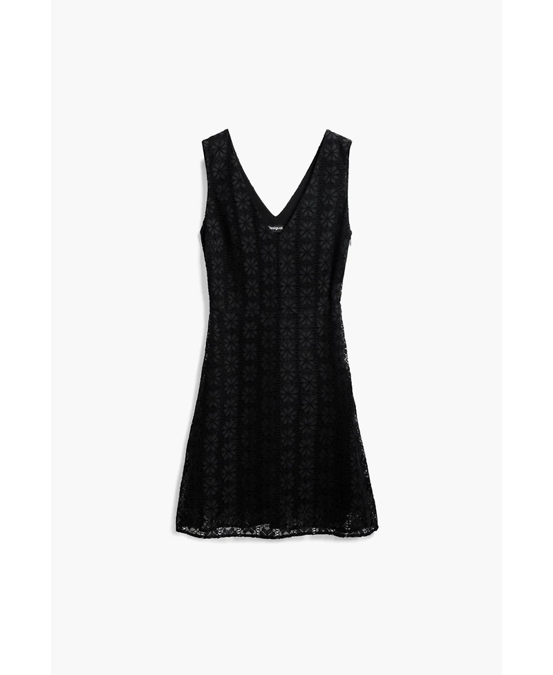 Desigual Women's Sleeveless lace dress