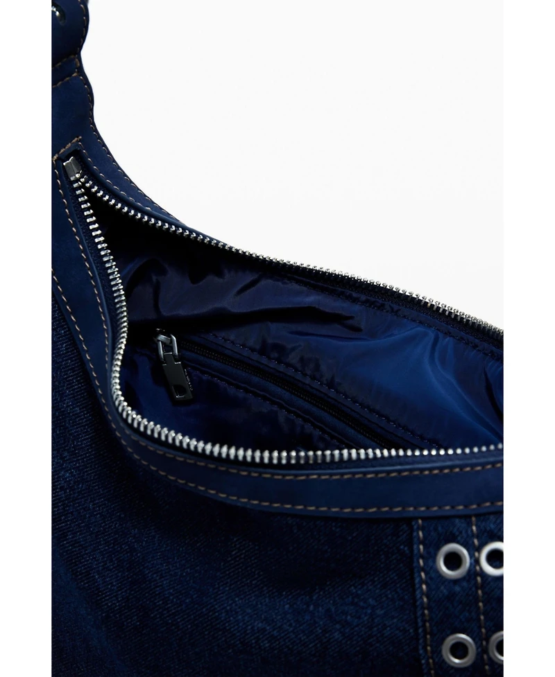 Desigual Women's Medium denim bag with buckles