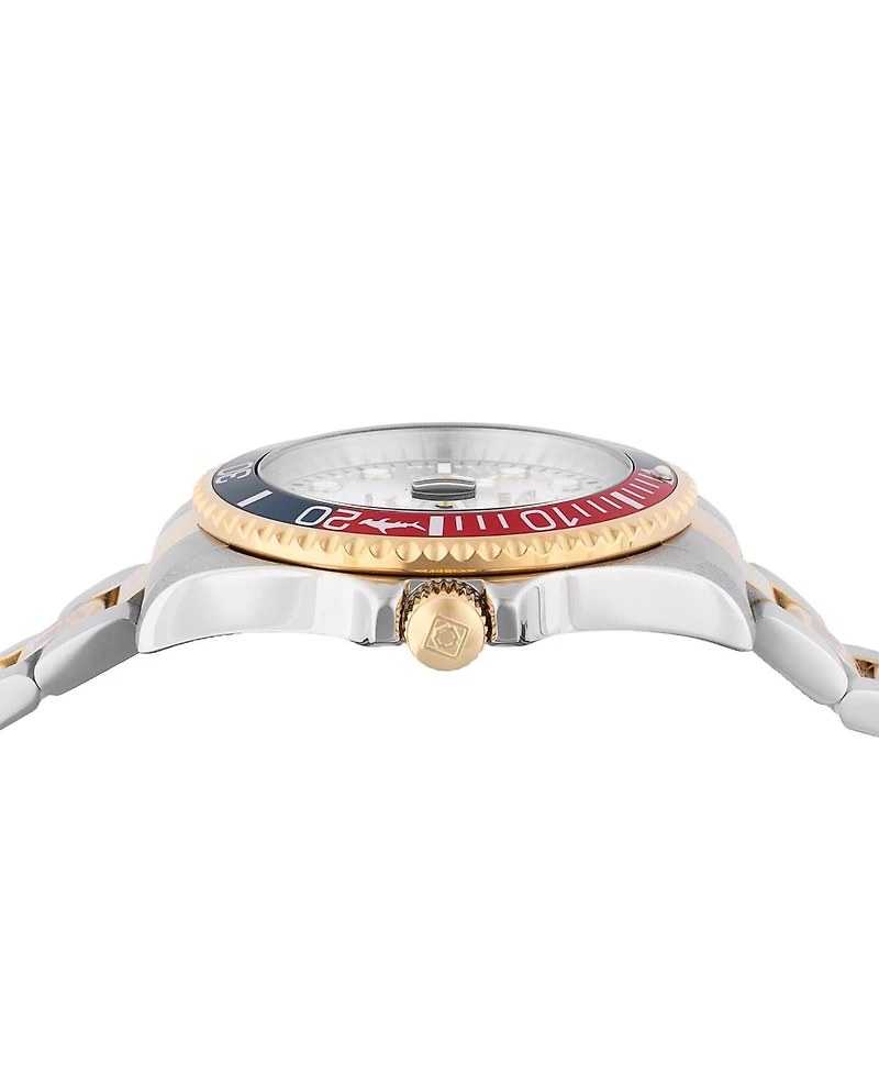 Invicta Men's 44710 Pro Diver Quartz 3 Hand Silver Dial Watch