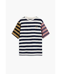 Desigual Men's Striped T-shirt with logo