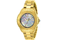 Invicta Women's Angel Quartz 3 Hand Gunmetal Dial Watch
