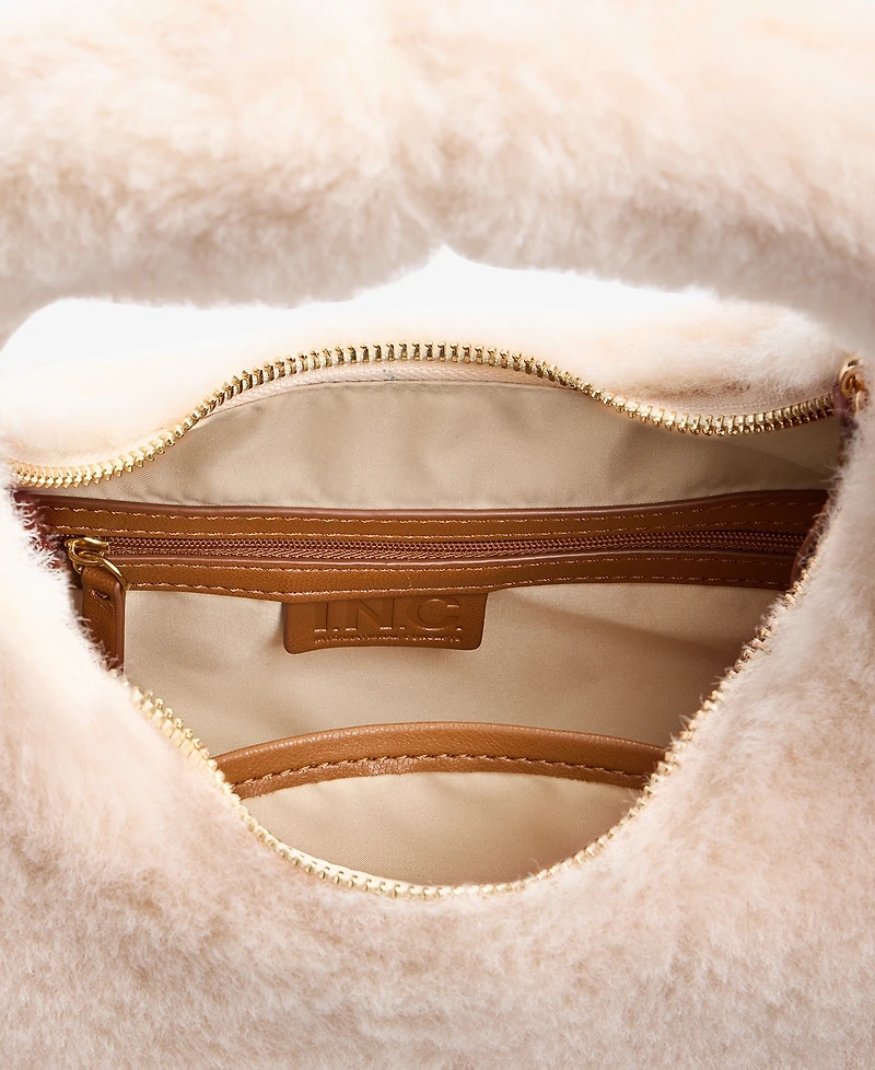 I.n.c. International Concepts Nyrah Faux Fur Hobo Bag, Macy's Exclusive