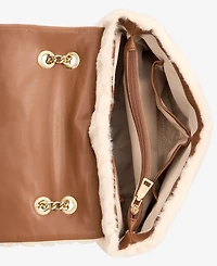 I.n.c. International Concepts Soft Ajae Quilted Faux Fur Handbag, Macy's Exclusive