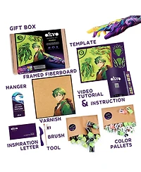 Wise Elk Okto Manga Elements - Earth - 3D Clay Canvas Kit (11.8×15.7 in)
