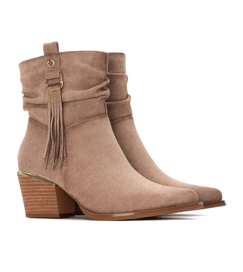 Xti Women's Suede Italian Western Booties By
