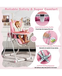 Costway Baby High Chair Foldable Feeding Chair