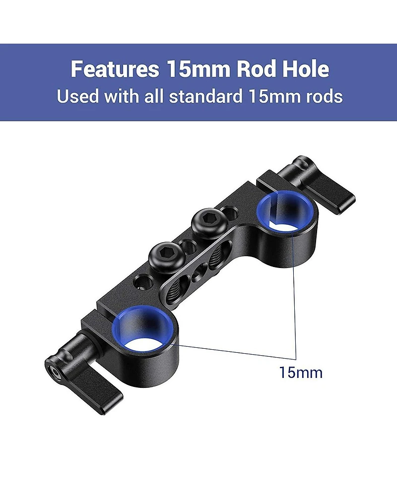 SmallRig Super Lightweight 15mm Railblock, 2-Pack