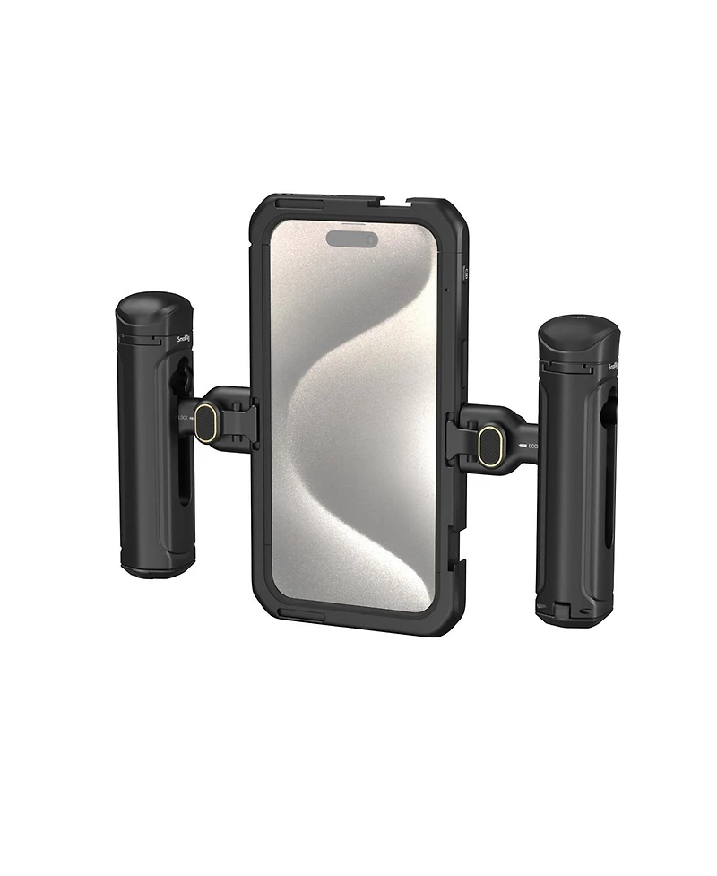 SmallRig Dual Handheld Mobile Video Cage Kit for Apple iPhone 15 Pro Max