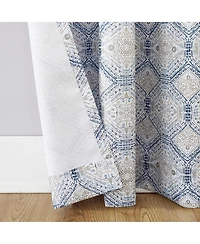No. 918 Lotan Global Inspired Medallion Semi-Sheer Grommet Curtain Panel