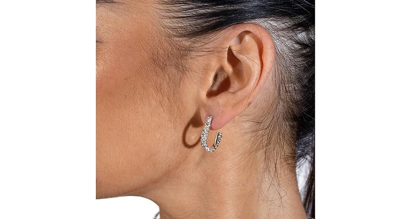 Lucy Quartermaine Half Hula Hoop Earrings