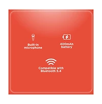 RadioShack Bluetooth 5.4 Over The Head Headphones With On-Ear Controls and 400 Mah Rechargeable Battery 3304405 Creme