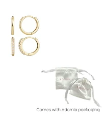 Adornia Gold Cubic Zirconia Earring Set