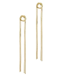 Adornia Gold Plated Slinky Rope Chain Sweeper Earrings