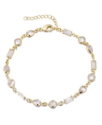 Adornia Gold Crystal Mixed Shape Bracelet