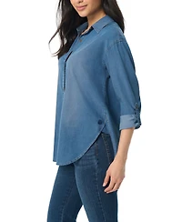Gloria Vanderbilt Women's Petite Amanda Long Sleeve Shirt