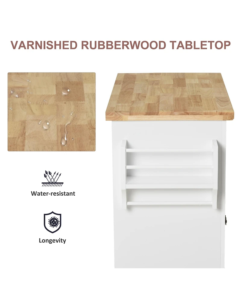 Slickblue Contemporary Kitchen Storage Cabinet with Large Shelves for Pantry and Dining Essentials