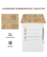 Slickblue Contemporary Kitchen Storage Cabinet with Large Shelves for Pantry and Dining Essentials