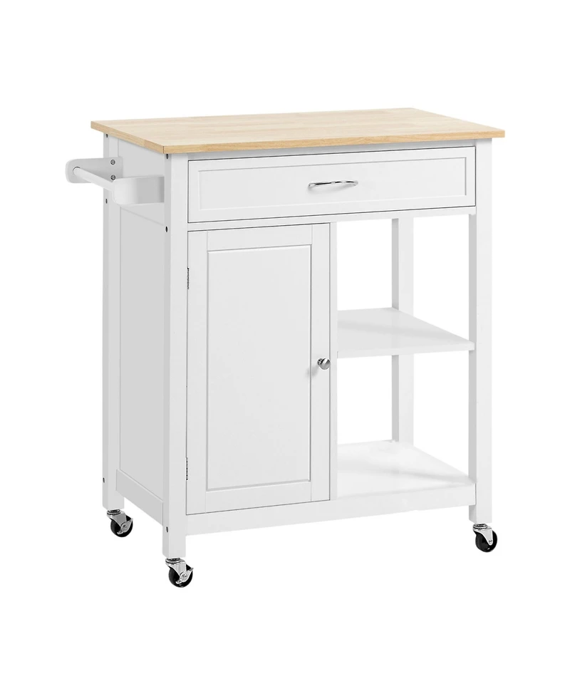Slickblue Modern Freestanding Kitchen Storage Cabinet with Adjustable Shelves for Pantry