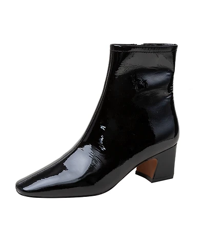 Wrenly | Pointed Toe Cuban Heel Ankle Boot
