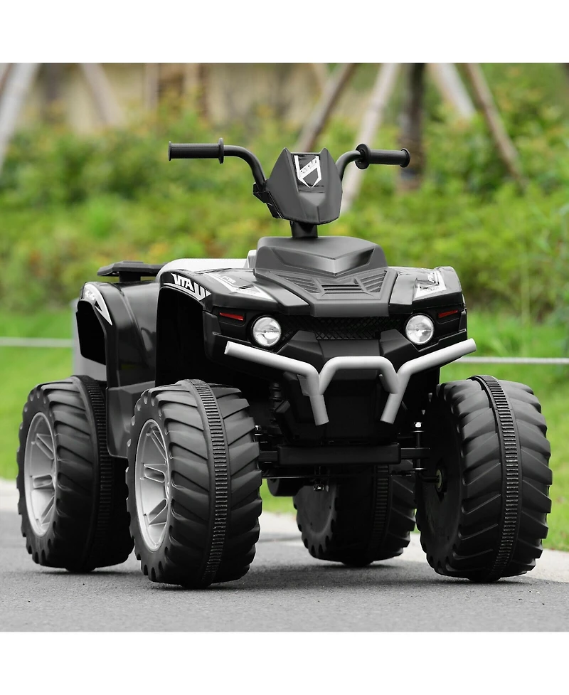 12V Kids Ride-On Atv with Led Lights & Treaded Tires