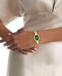 Calvin Klein Women's Twisted Bezel Gold Tone Stainless Steel Bracelet Watch, 24mm