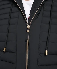 Tommy Hilfiger Plus Hooded Packable Puffer Coat