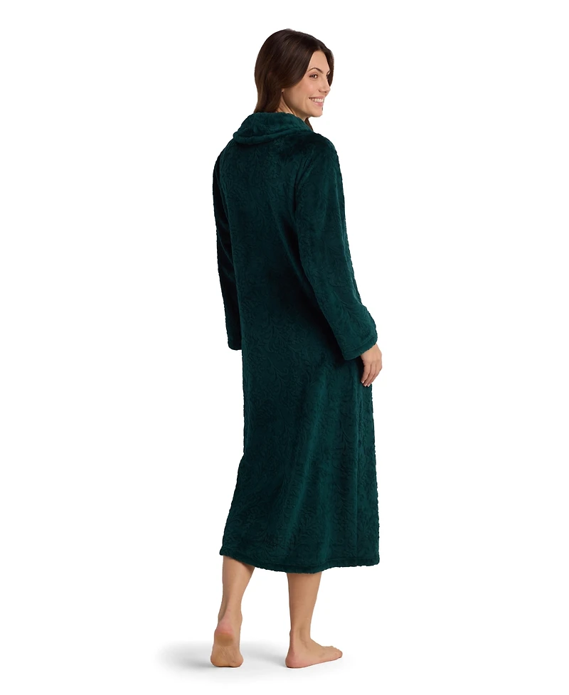 Miss Elaine Women's Collared Long Robe