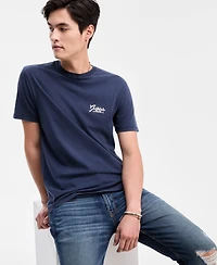 Guess Men's Script Logo Print T-Shirt