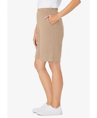 Woman Within Plus 7-Day Knit Short