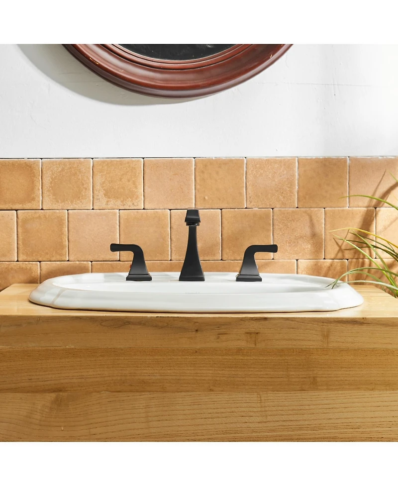 Greenspring 8 in. Widespread Double Handle Bathroom Faucet With Pop-up Drain Assembly