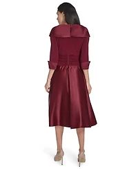 Jessica Howard Petite Rhinestone 3/4-Sleeve Dress