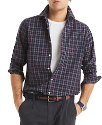 Nautica Men's Long Sleeve Plaid Shirt