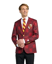 OppoSuits Men's Harry Potter Premium Halloween Costume - House Gryffindor Slim Fit Suit Includes Blazer, Pants and Tie